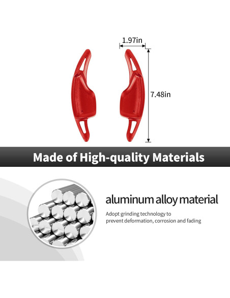 Extensión de Palanca de Cambio CheroCar para Camaro y Corvette 2017+ Rojo