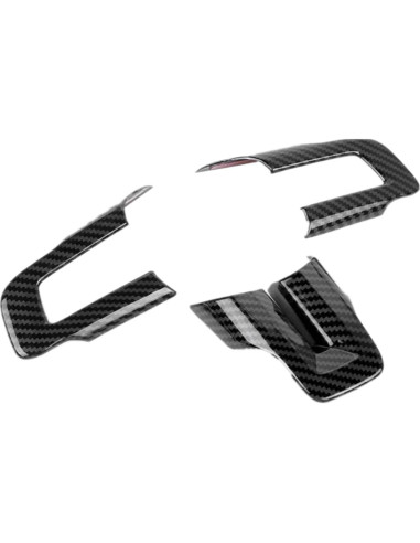 Cubierta de Volante KDFUHRUI para Ford Mustang 2015-2023 Fibra de Carbono