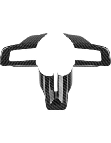 Cubierta de Volante KDFUHRUI para Ford Mustang 2015-2023 Fibra de Carbono