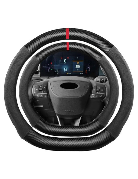 Cubierta de Volante K LAKEY Suede D 15" Antideslizante Ford