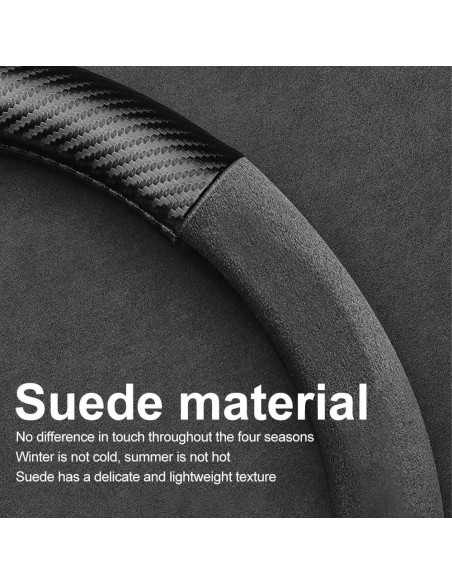 Cubierta de Volante K LAKEY Suede D 15" Antideslizante Ford