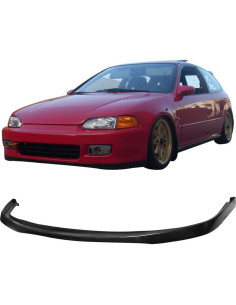 Labio Parachoques Frontal Honda Civic 1992-1995 PU Negro 2