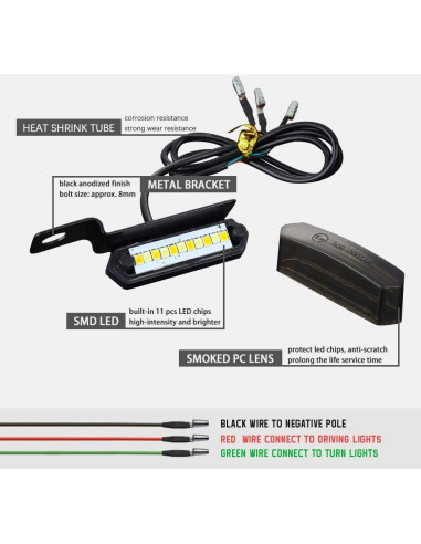 Señales de Giro LED KICRY para Motocicleta Universales