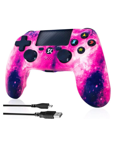 Controlador Inalámbrico Rosa CHENGDAO PS4 800mAh 6 Ejes
