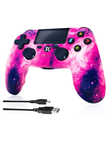 Controlador Inalámbrico Rosa CHENGDAO PS4 800mAh 6 Ejes
