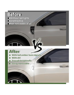 Luces de Marcador Lateral LED CFDSDE para Ford Maverick 2022-2025 2