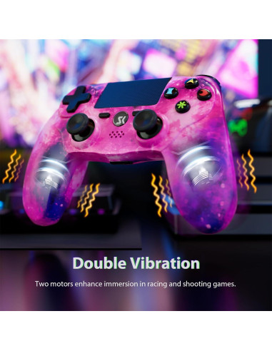 Controlador Inalámbrico Rosa CHENGDAO PS4 800mAh 6 Ejes