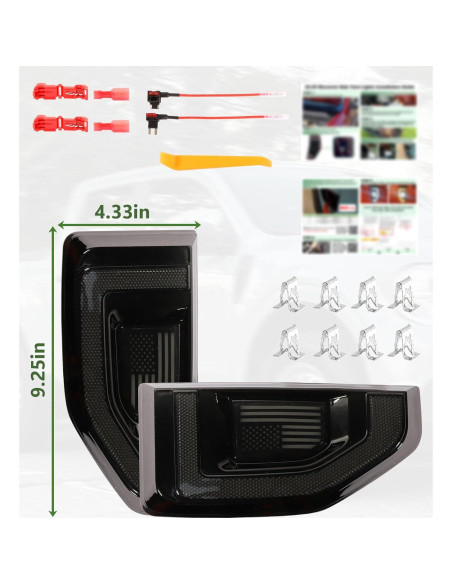 Luces de Marcador Lateral LED CFDSDE para Ford Maverick 2022-2025