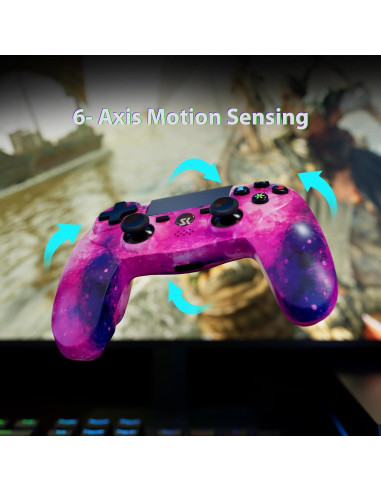 Controlador Inalámbrico Rosa CHENGDAO PS4 800mAh 6 Ejes