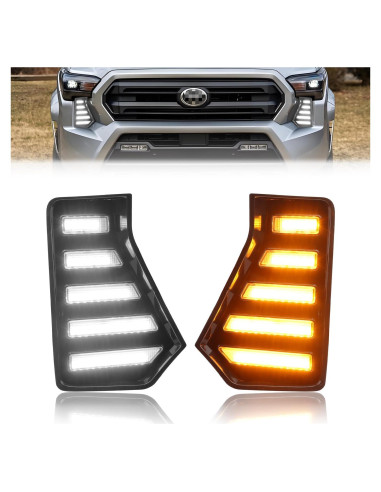 Luces Antiniebla LED DYNVEX Tacoma 2024-2025, Ámbar y Blanca