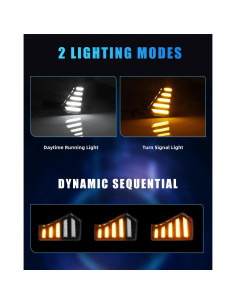 Luces Antiniebla LED DYNVEX Tacoma 2024-2025, Ámbar y Blanca 2