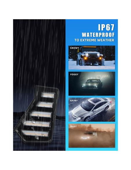 Luces Antiniebla LED DYNVEX Tacoma 2024-2025, Ámbar y Blanca