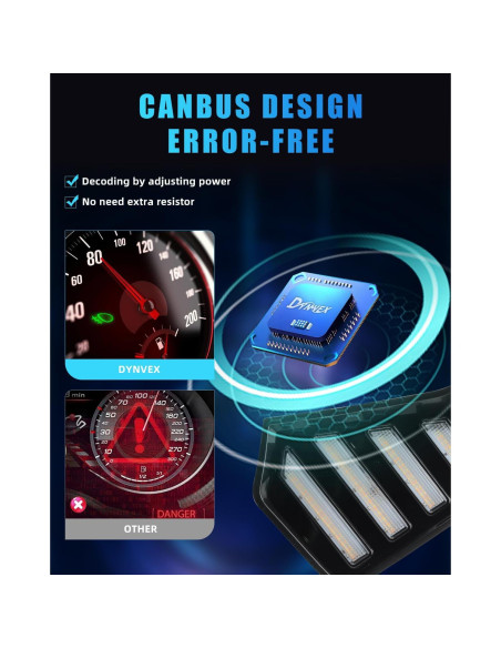 Luces Antiniebla LED DYNVEX Tacoma 2024-2025, Ámbar y Blanca