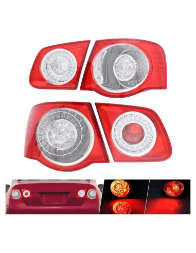 Luz Trasera LED MotorFansClub para VW Jetta 5 MK5 2006-2010