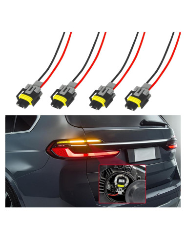 Conector de Arnés de Luz Antiniebla H8/H9/H11 Tecledsn 4PCS