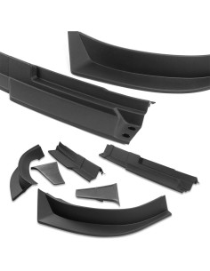 Kit de labio de parachoques delantero ABS HDCAUTODEPOT 6PCS 2