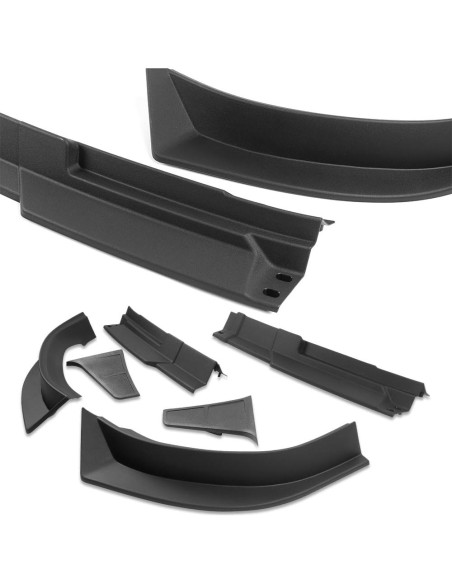 Kit de labio de parachoques delantero ABS HDCAUTODEPOT 6PCS