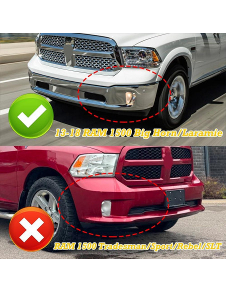 Kit de labio de parachoques delantero ABS HDCAUTODEPOT 6PCS