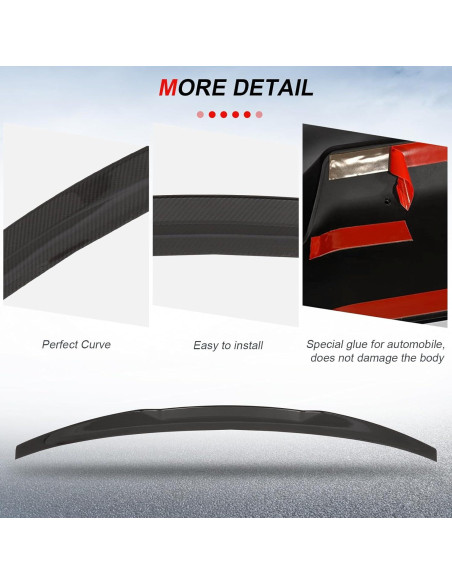 Alerón Trasero de Fibra de Carbono CCIYU para Audi A5 S5 2017-2020