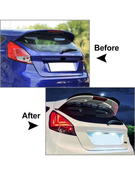 Alerón Trasero ABS LULUFAIRING para Ford Fiesta ST-Line 2008-2017