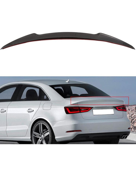 Alerón Trasero de Fibra de Carbono Aintier para Audi A3/S3 2014-2018