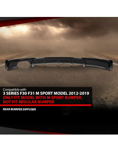 Difusor Trasero BMW Serie 3 F30 F31 M Sport 2012-2019 CHEDA 2