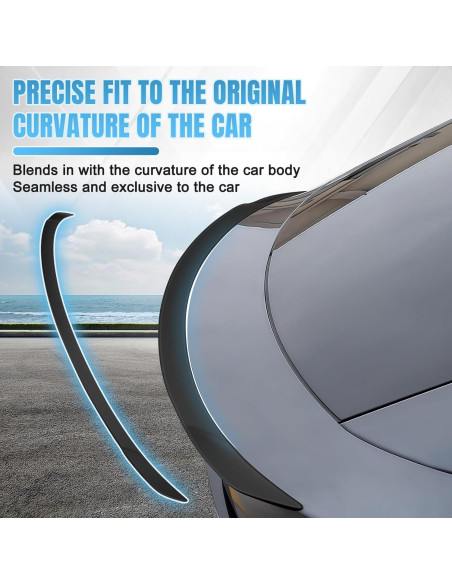 Spoiler Alerón ABS para Tesla Model Y 2026 Juniper - Negro Mate