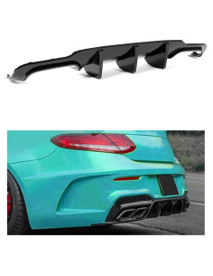 Difusor Trasero KUAFU para Mercedes Benz W204 C-Class 2012-2014