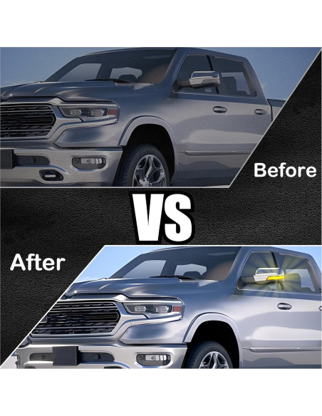 Luces LED Secuenciales Ahumadas KEEGTBOX para Dodge Ram 1500 2019-2023