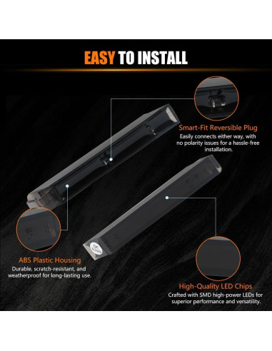 Luces de Marcador LED Secuenciales ATROVI para Ford F150 2004-2014