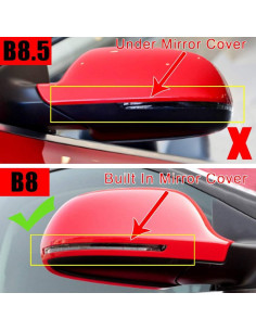 Luz de señal de giro LED dinámica Kakulkomen para Audi B8 2