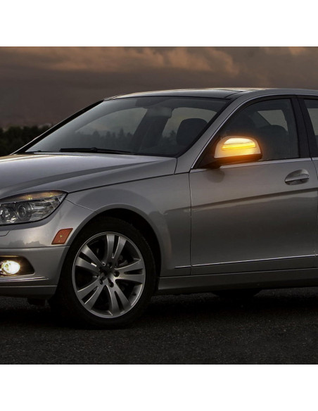 Luces de Señal de Giro LED HTZCMOTO para Espejo Lateral