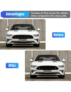 Rejilla Superior Parachoques Frontal LitMiRaCle Mustang 2018-2023 2