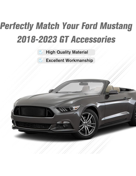 Rejilla Superior Parachoques Frontal LitMiRaCle Mustang 2018-2023