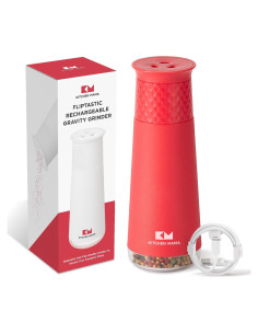 Molino Eléctrico de Sal y Pimienta Kitchen Mama GM3000-R Rojo