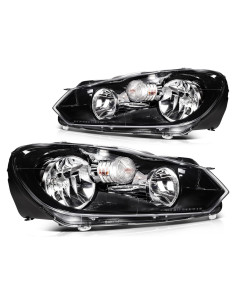 Faros OCPTY Reemplazo para Volkswagen Golf GTI Jetta 2010-2014