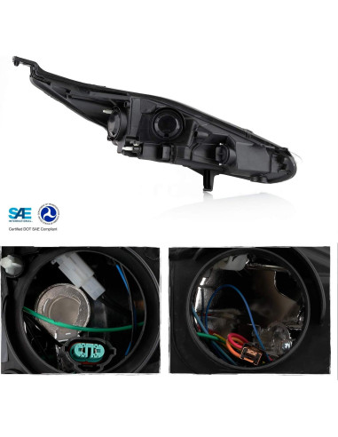 Faros Halógenos Cromados AKKON para Ford Fiesta 2014-2017