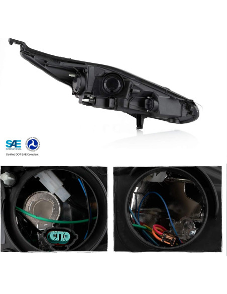 Faros Halógenos Cromados AKKON para Ford Fiesta 2014-2017