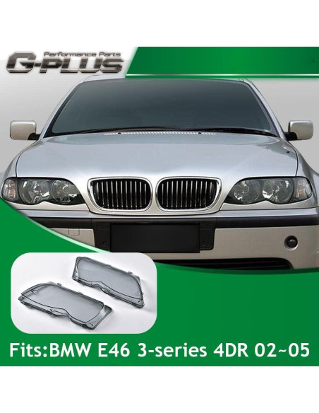 Cubierta de Lente de Faro G-PLUS Claro para BMW E46 4D 02-05