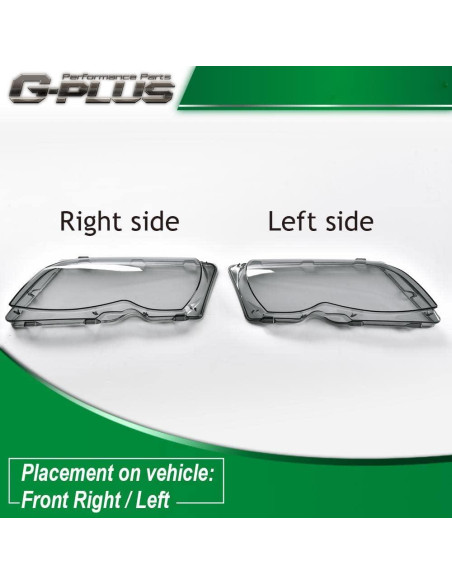Cubierta de Lente de Faro G-PLUS Claro para BMW E46 4D 02-05