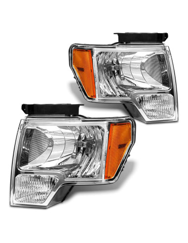Faros Reemplazo Izquierdo y Derecho Ford F150 2009-2014 LED