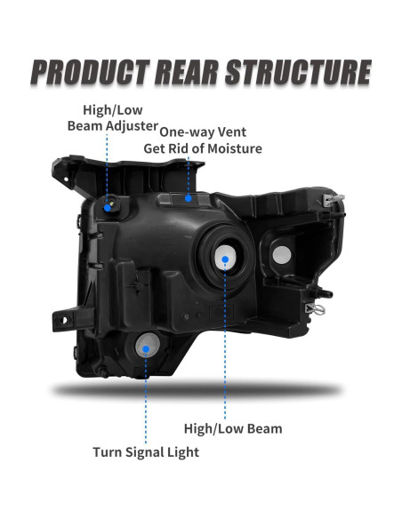 Faros Reemplazo Izquierdo y Derecho Ford F150 2009-2014 LED