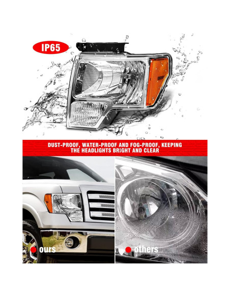 Faros Reemplazo Izquierdo y Derecho Ford F150 2009-2014 LED