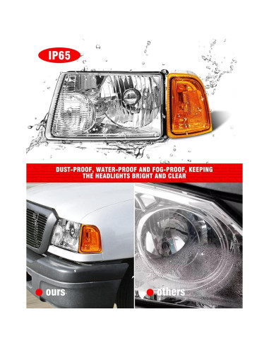 Faros para Ford Ranger 2001-2011 ADCARLIGHTS Lente Clara