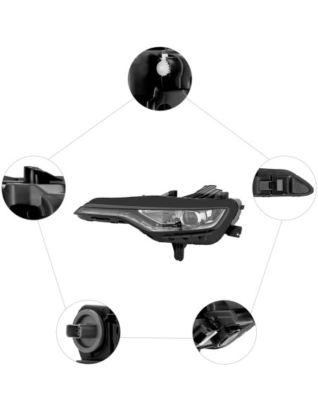 Conjunto de Faros LED QUSKLISU para Chevrolet Camaro 2019-2024