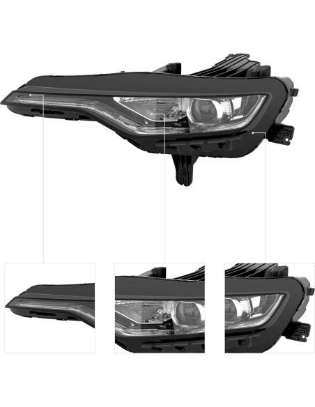 Conjunto de Faros LED QUSKLISU para Chevrolet Camaro 2019-2024