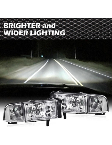 Faros CNNELL para Dodge Ram 1500 2500 3500 1994-2002