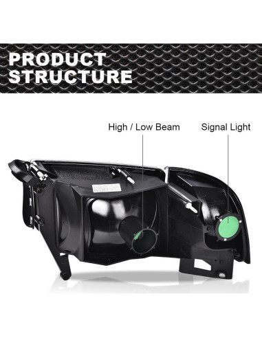 Faros CNNELL para Dodge Ram 1500 2500 3500 1994-2002