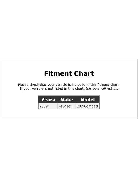 Bombilla de Luz de Niebla PartCatalog PC-2958204 para Peugeot 207