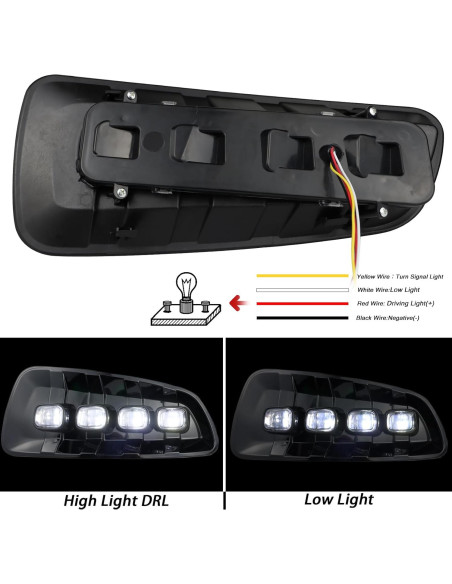 Luces de Niebla LED BINQIGOO para Ford F150 2010-2014